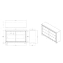 Chloe - Dresser - Gemstone Silver