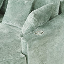 Boneless Design Upholstered Sofa Bed With Cup Holders