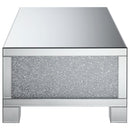 Gillian - Rectangular Mirrored Acrylic Coffee Table - Silver - Atlantic Fine Furniture Inc