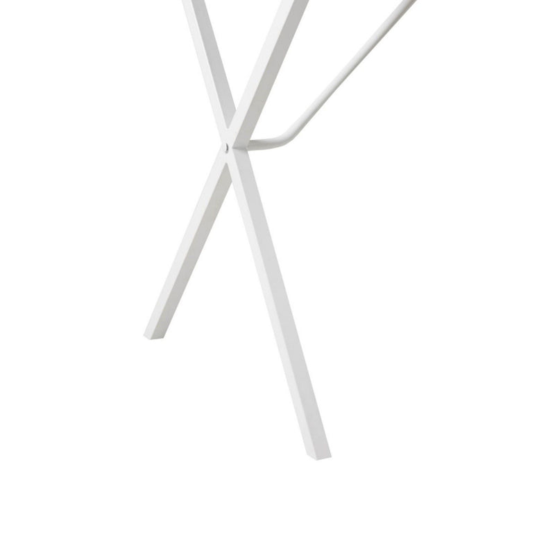 Design Laurel Writing Desk With Storage And Metal Crossed Legs - Natural / White