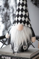 Gnome Decor, For Halloween Decor - Black / White