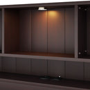 Platform Bed With Bookcase Headboard, Built-In Downlight, Charging Station, And 2 Side Drawers