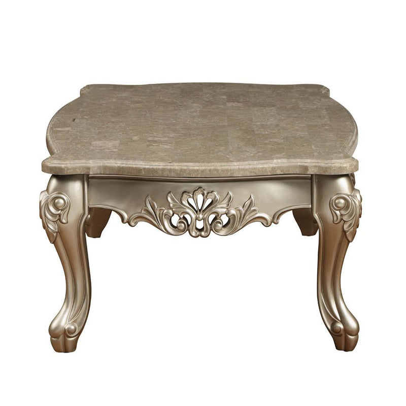 Ranita - Coffee Table - Marble Top & Champagne