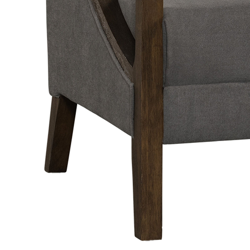 Hopkins - Accent Chair With Brown Frame