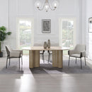 Jirina - Dining Table - Travertine Pattern