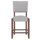 5 Piece Counter Height Dining Set With 4 Upholstered Chairs