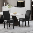 Contemporary Dining Chair With Rubberwood Legs (Set of 2)