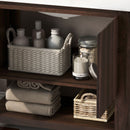 Modern Bathroom Vanity With Rectangle Ceramic Sink, Soft Closing Doors