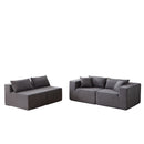 Modular L Shaped Sectional Compressed Sofa, Free Combination