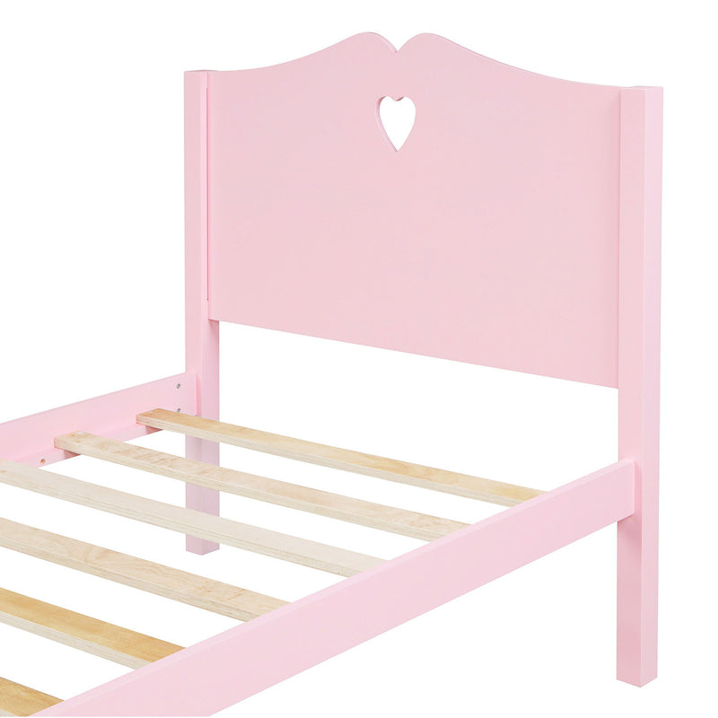 Platform Bed With Slat Support And Headboard And Footboard