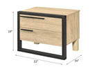 Erasto - Accent Table - Oak & Black Finish - Atlantic Fine Furniture Inc