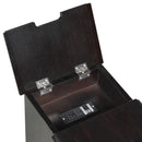 Vintage Flip Top Side Table With USB Ports