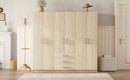 6 Doors Wardrobe Storage For Bedroom, With Big Drawers