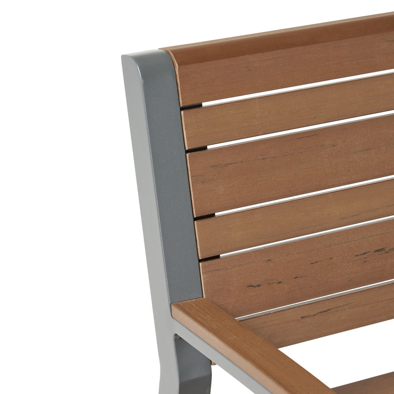 Davos - Bench - Gray / Brown