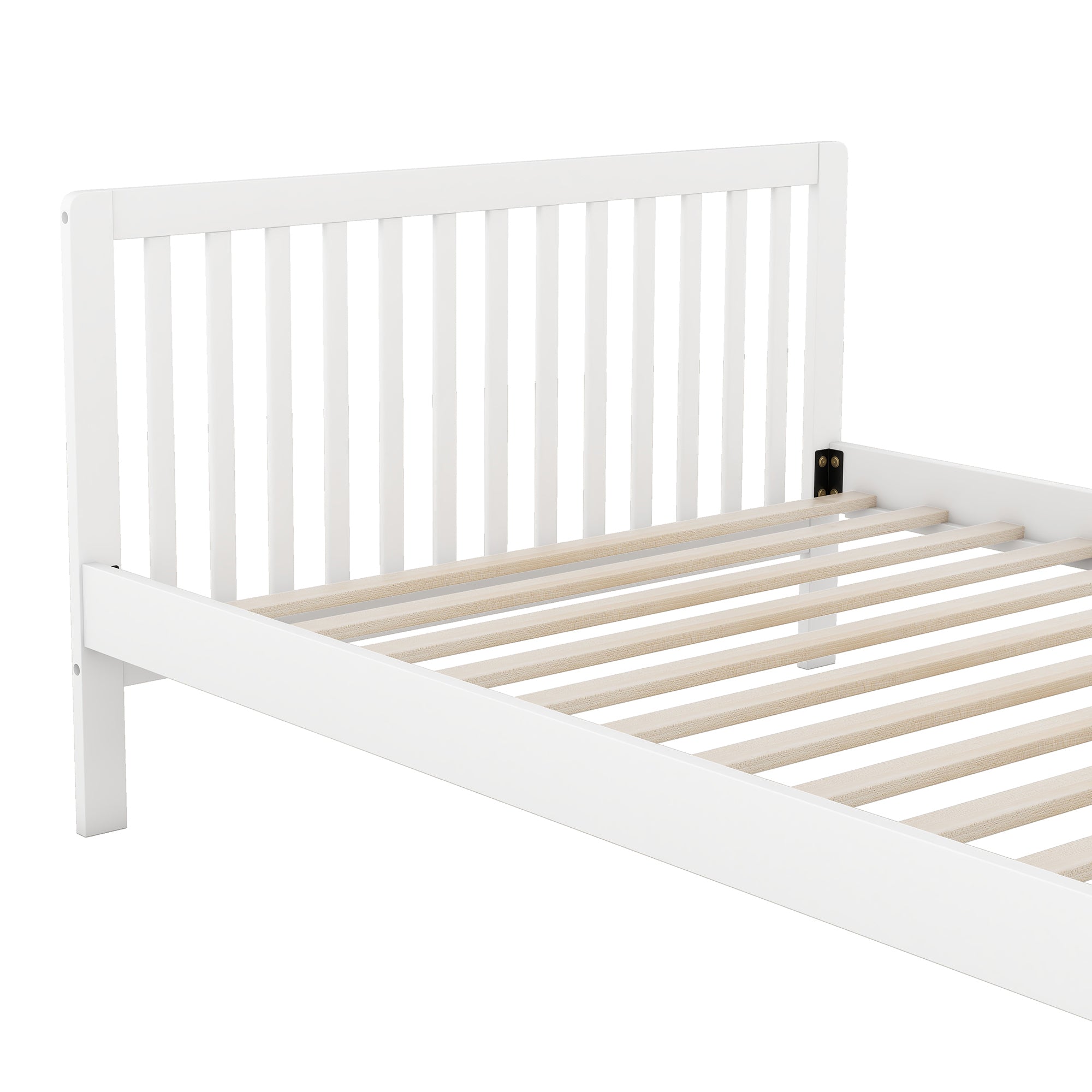 Convertible Crib/Full Size Bed with Changing Table, White - Atlantic Fine Furniture Melbourne FL