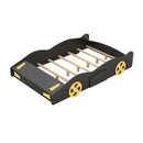 Race Car Shaped Platform Bed With Wheels And Storage