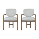Upholstered Arm Dining Chairs (Set of 2)