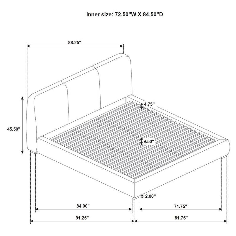 Mokena - Upholstered Platform Bed