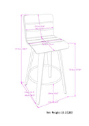 Roland - Upholstered Swivel Counter Height Stool