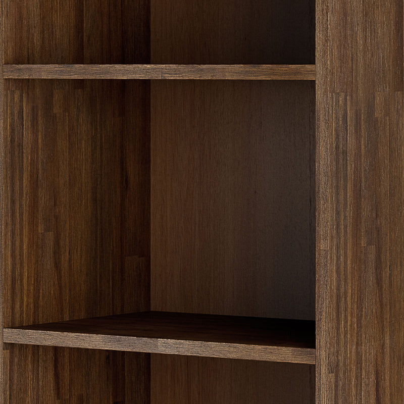 Clarkson - Bookcase with Storage - Rustic Natural Aged Brown
