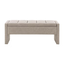 Modern Upholstered Large Bed End Bench With Storage