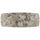 Malika - Ceramic Top Dining Table - Gray & Copper Cross Brushed