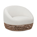 Willow - Upholstered Patio Deep Seating Armchair, Wicker Frame