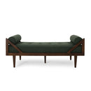 Chic Contemporary Chaise Lounge With Button Tufting And Bentwood Structure