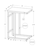 Accent Table, C - Shaped, Contemporary & Modern, Versatile Use