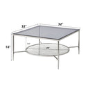 Adelrik - Coffee Table - Glass & Chrome Finish - Atlantic Fine Furniture Inc