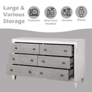 Katia - Dresser - Rustic Gray & White Finish - Atlantic Fine Furniture Inc