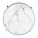 Elegant Round Table With Sintered Stone Top & Sturdy Metal Frame