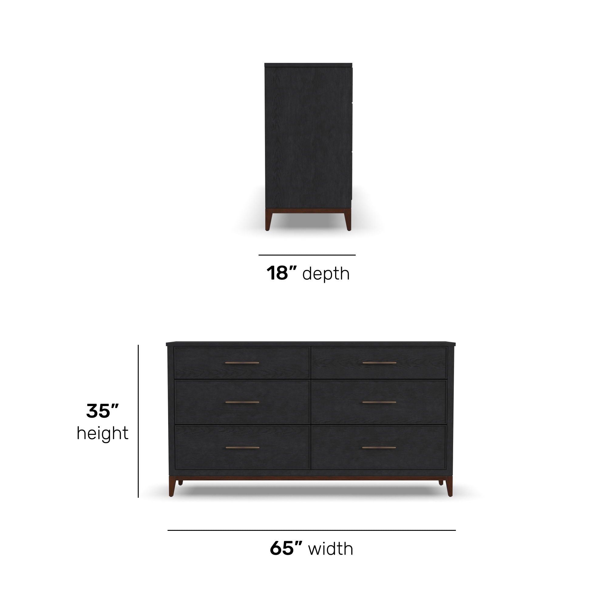 Waterfall - Dresser - Black