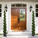 Artificial Outdoor UV Resistant Plastic Boxwood Topiary Spiral Tree