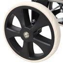 Foldable Shopping Trolley With Wheels And Removable Waterproof Bag - Black