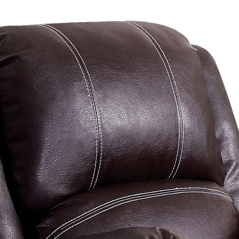 Zuriel - Synthetic Leather Motion Rocker Recliner - Brown