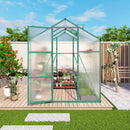 Polycarbonate Walk-In Greenhouse, Raised Base For Outdoor In All Season