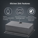 Topmount Stainless Steel Kitchen Sink With Workstation Ledge And Accessories