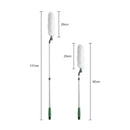 Long Handle Duster With Extension Bar, Home Dust Collector - White