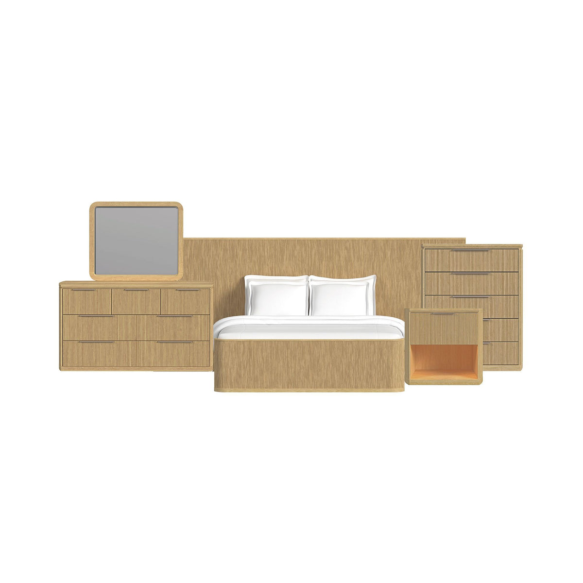 Sylvie Wall Bed Bedroom Set in Dark Brown by Elements International, view 16