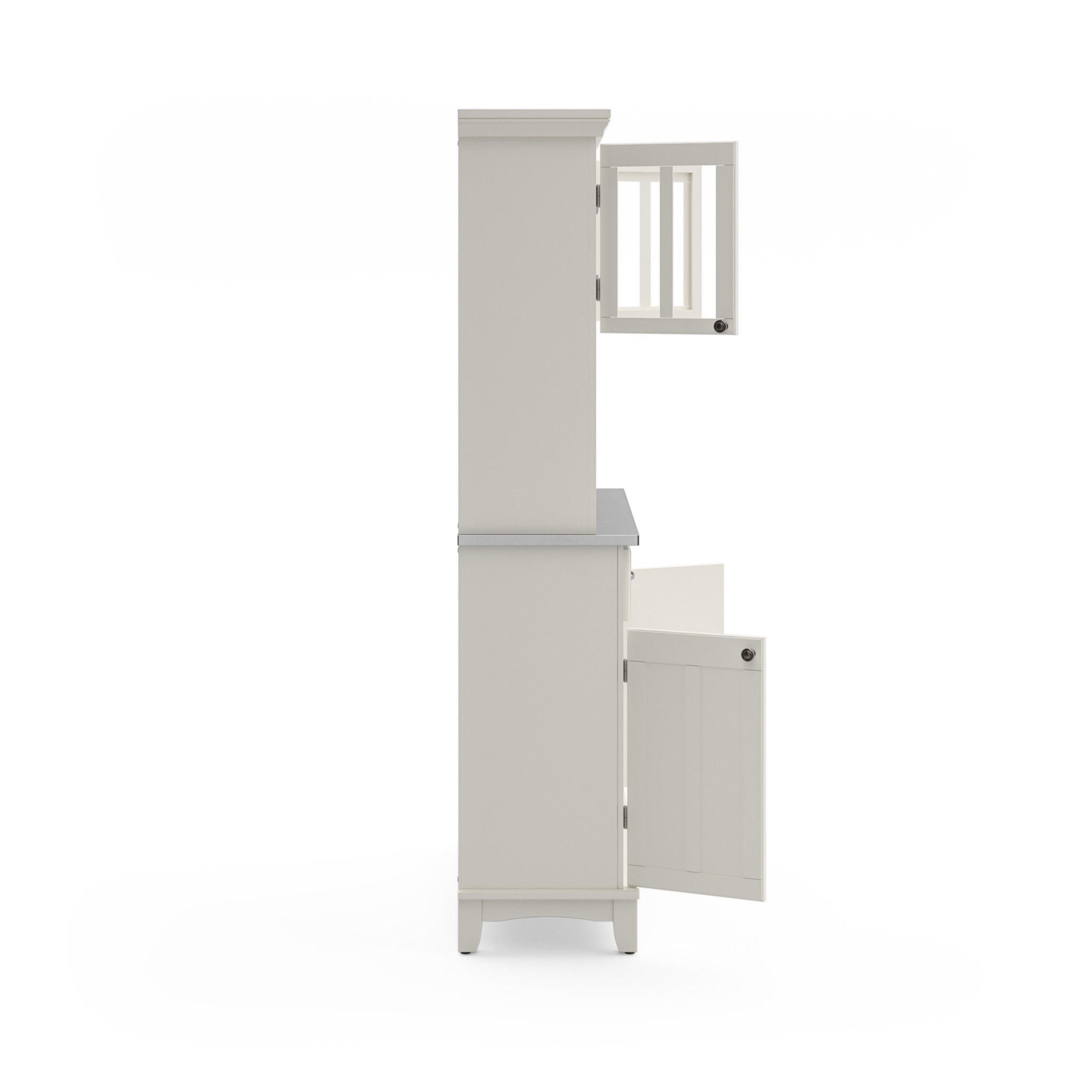 Buffet Of Buffets - Buffet With Hutch Stainless Steel Top