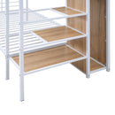Bunk Bed With Lateral Storage Ladder And Wardrobe