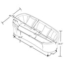 Ellorie - Upholstered Curved Sofa Set