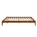 Solid Dry Bamboo Platform Bed Frame, With Slat Support