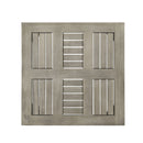Dexterity - Outdoor Square Side Table With Wood Frame - Gray