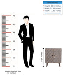 Mini Pineapple Carved Cabinet