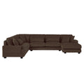 Oversized Sectional Sofa U - Shaped Sofa Couch Modern Sofa Upholstered In Soft Corduroy With A Chaise Lounge For Living Room