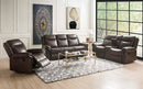 Lydia - Loveseat - Brown Leather Aire - Atlantic Fine Furniture Inc