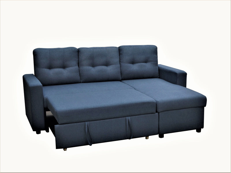 Convertible L Shaped Sectional Sleeper Sofa Bed, Saving Pull Out Couch