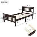 Platform Bed, Mattress Foundation Sleigh Bed With Headboard, Footboard, Slat Support